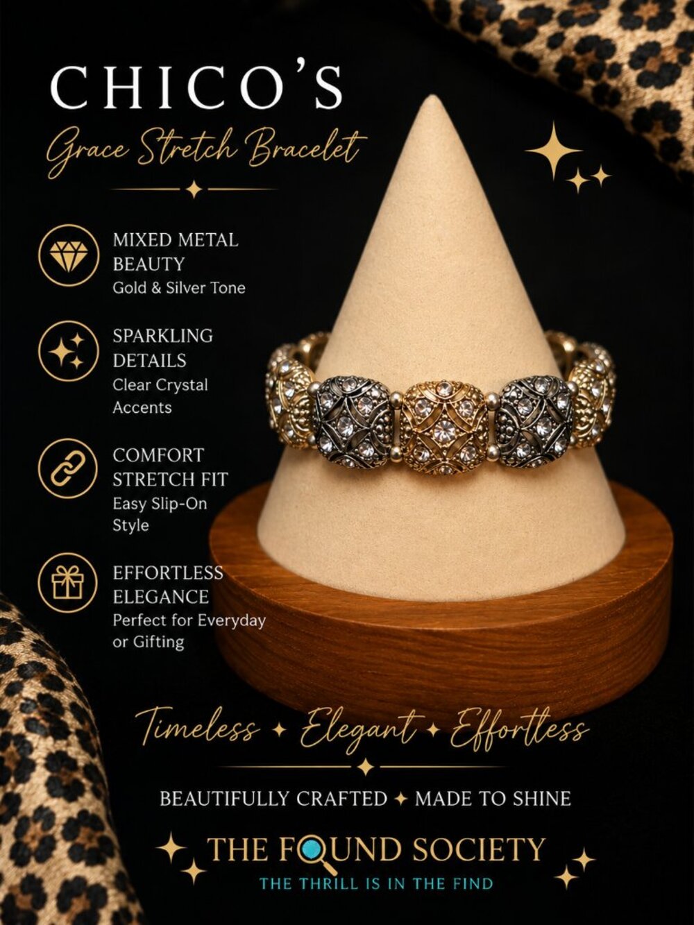 Chico's Grace Stretch Bracelet – New With Tags